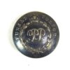 Punjab Police Silverplate Greatcoat Button, Kings Crown (26mm)
