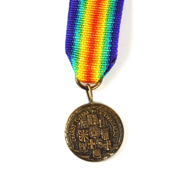 Brazilian Victory Medal Replacement Miniature Medal - Image 2