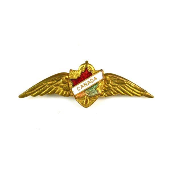 Royal Canadian Air Force Winged Lapel Badge