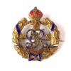 Royal Defence Corps Enamel Sweetheart Brooch