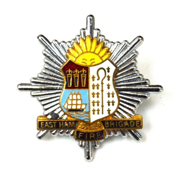 East Ham Fire Brigade Restrike Cap Badge