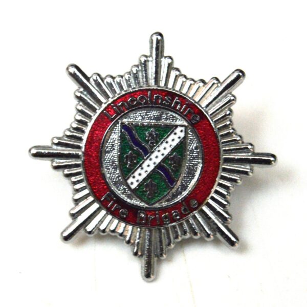 Lincolnshire Fire Brigade Restrike Cap Badge