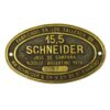 Argentine 15.5cm Schneider Modelo 1928 Brass Plate