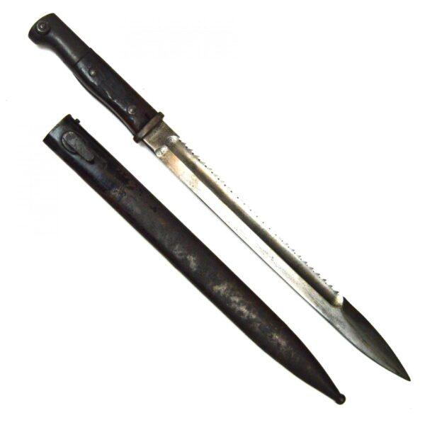WWI German SG 1884/98 Sawback Bayonet