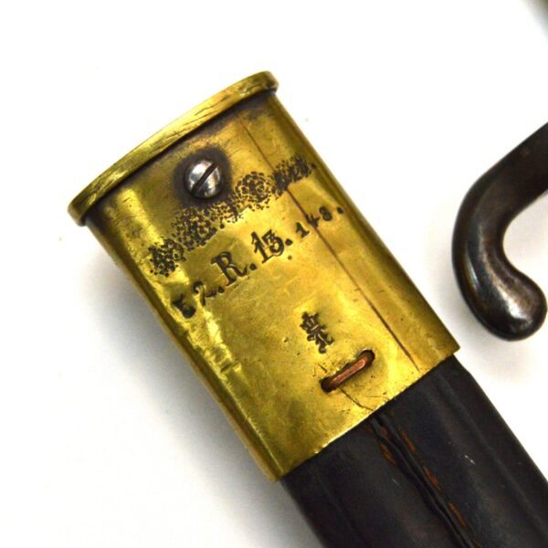 Imperial Prussian Model 1871 Mauser Bayonet in Scabbard - Image 2