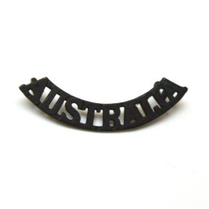 Australia Military Forces Bronzed Shoulder Title, Original