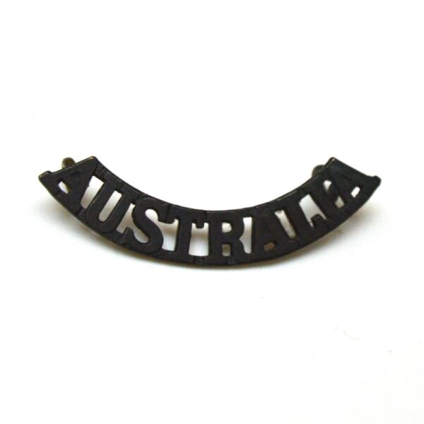 Australia Military Forces Bronzed Shoulder Title, Original