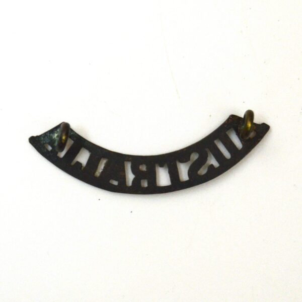 Australia Military Forces Bronzed Shoulder Title, Original - Image 2