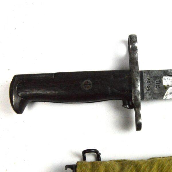US M1905 Springfield Bayonet in Scabbard, Dated 1906 - Image 7