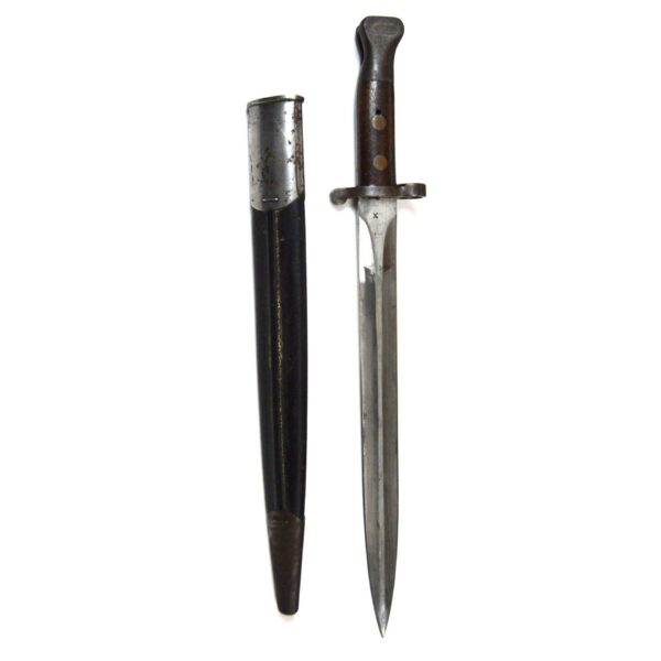 British 1888 Pattern Mk. I, 2nd Type Lee-Metford Bayonet in Scabbard, dated 1899 - Image 2