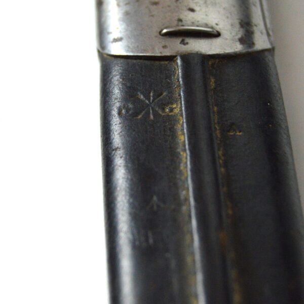 British 1888 Pattern Mk. I, 2nd Type Lee-Metford Bayonet in Scabbard, dated 1899 - Image 4
