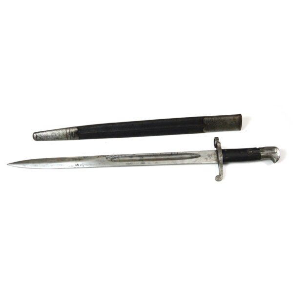 British Martini-Henry Pattern 1887 Mk. IV Rifle Sword Bayonet in Scabbard - Image 2