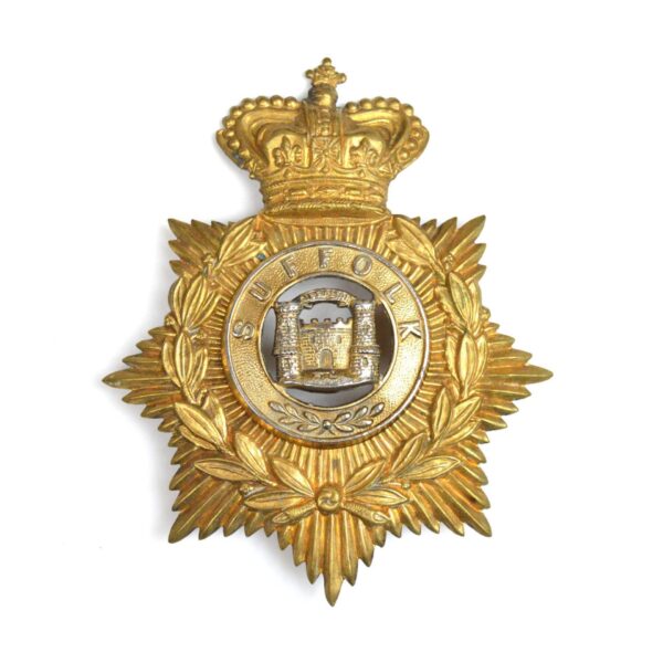 Victorian Suffolk Regiment Other Ranks Helmet Plate