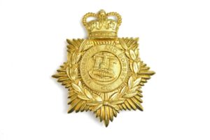 Devonshire and Dorset Regiment Queen's Crown Helmet Plate