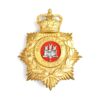 Royal Gibraltar Regiment Queen's Crown Helmet Plate