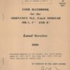 User Handbook For The Ordnance M.L. 2inch Mortar MK 7, 7** And 8*. Land Service 1960