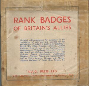 Rank Badges Of Britain's Allies