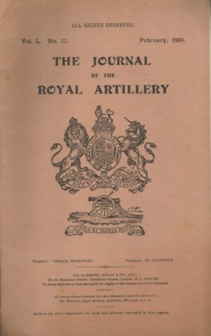 The Journal Of The Royal Artillery