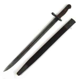 British P14 Enfield Rifle Bayonet in Scabbard, Remington, 1915