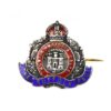 Suffolk Regiment Silver Enamel Lapel Badge