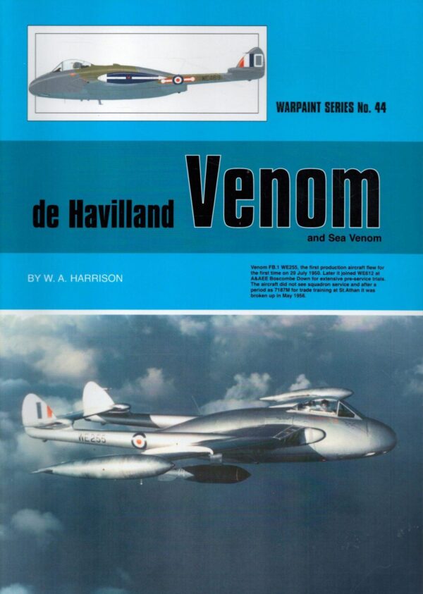 de Havilland Venom and Sea Venom Warpaint Series book No. 44