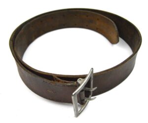 Original German Army Officer's Brown Leather Belt