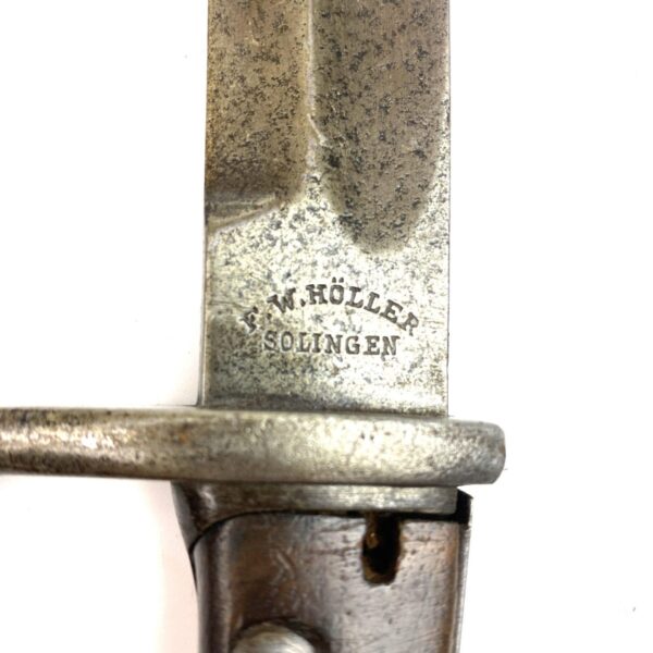 Imperial German Mauser SG 98/05 Butcher Bayonet, Dated 1916, Battle Damaged - Image 4