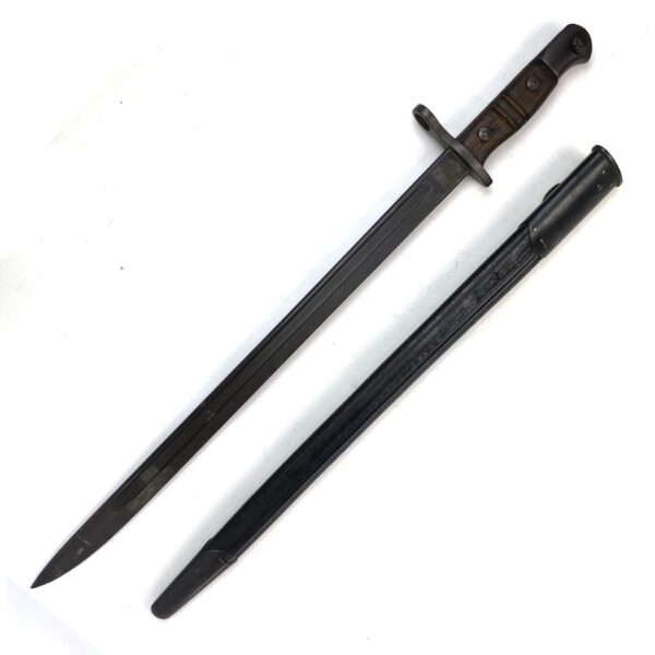 British P1914 Enfield Rifle Bayonet in Scabbard, Remington - Image 2