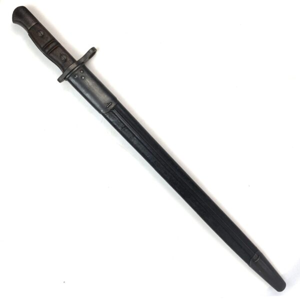 British P1914 Enfield Rifle Bayonet in Scabbard, Remington - Image 5