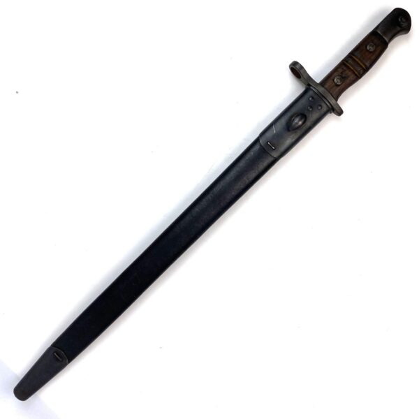 British P1914 Enfield Rifle Bayonet in Scabbard, Remington - Image 4