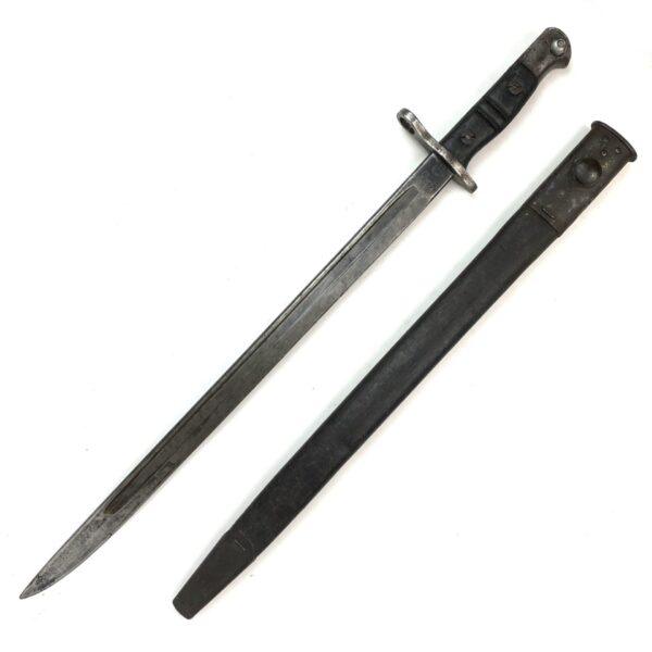 British P1914 Enfield Rifle Bayonet in Scabbard, Remington, 1917 - Image 2