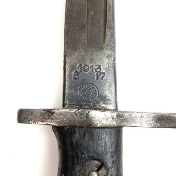 British P1914 Enfield Rifle Bayonet in Scabbard, Remington, 1917 - Image 6