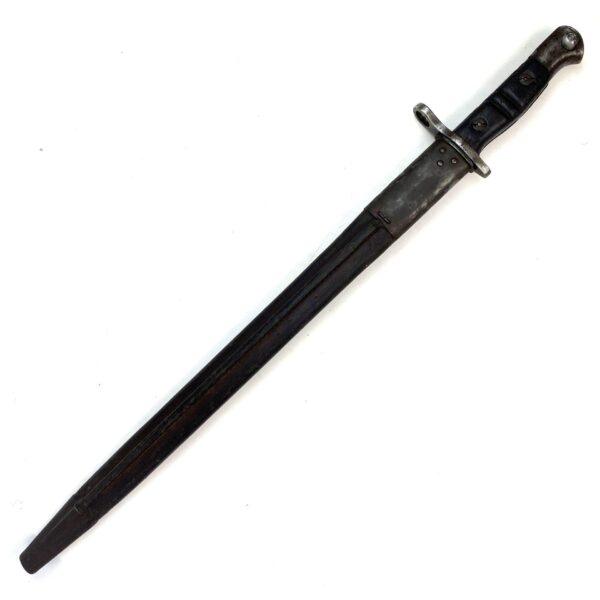 British P1914 Enfield Rifle Bayonet in Scabbard, Remington, 1917 - Image 3