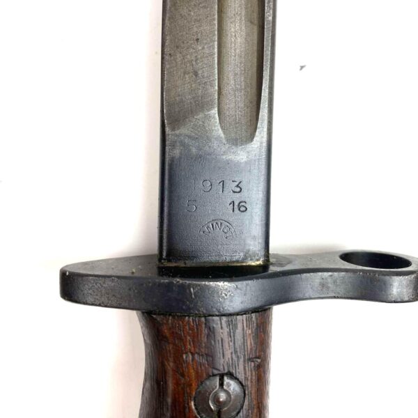 British P1914 Enfield Rifle Bayonet in Scabbard, Remington, 1916 - Image 5