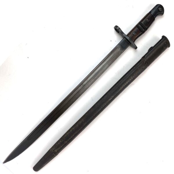 British P1914 Enfield Rifle Bayonet in Scabbard, Remington, 1916 - Image 3