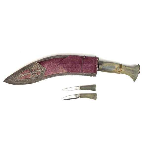Kukri Knife Complete with Scabbard and Knives - Image 2