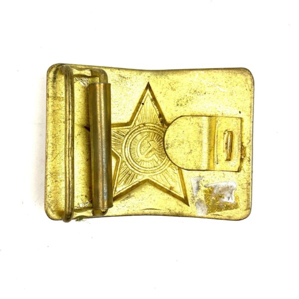 Soviet Russian Army Hammer and Sickle Star Badge Buckle - Image 2