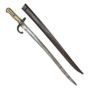 French M1866 Chassepot Bayonet w/ Scabbard (St. Etienne, 1871)