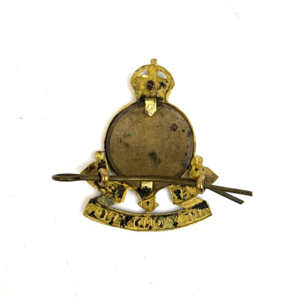 Original Royal Army Ordnance Corps King's Crown Officer's Cap Badge - Image 2