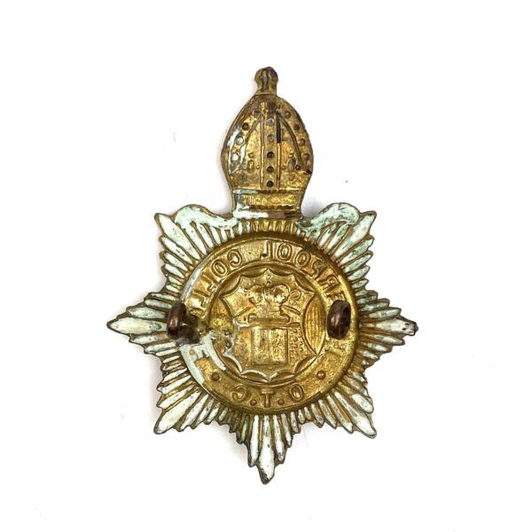 Liverpool College OTC Cap Badge, Original - Image 2