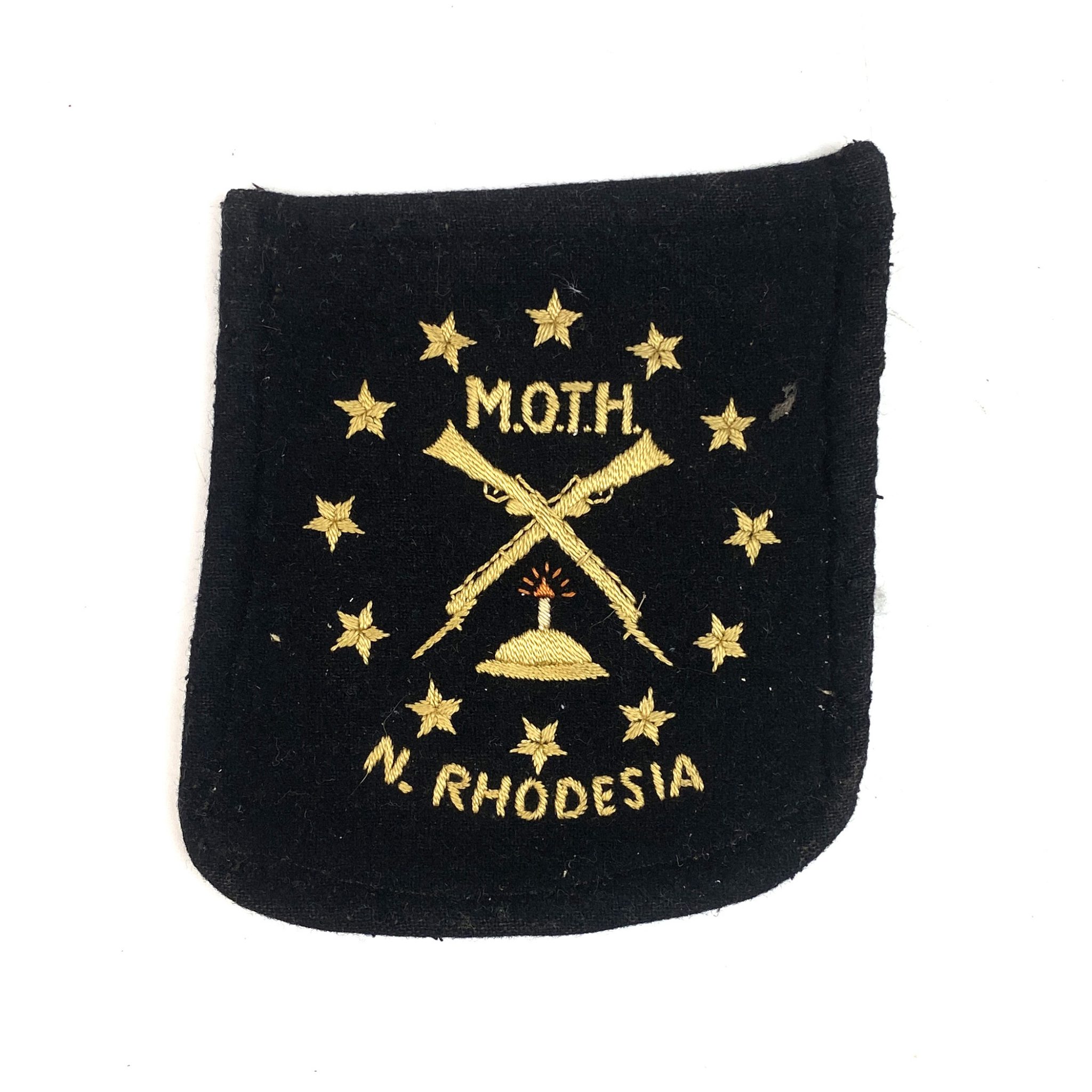 Memorable Order of Tin Hats (MOTH) North Rhodesia Cloth Badge Jeremy