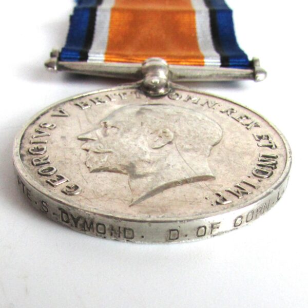 Duke of Cornwall's Light Infantry War Medal 1914-20, Pte S. Dymond - Image 3