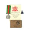 Metropolitan Defence Medal 1939-45 with War Reserve Lapel Badge, Mr. F. T. Barnes