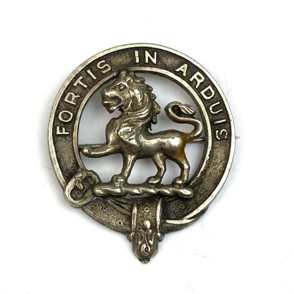 Scottish Clan Badge "Fortis In Arduis" Broach Badge
