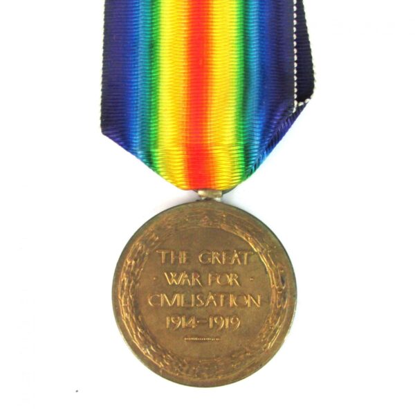 Royal Garrison Artillery Victory Medal, Corporal Reginald Lewis Moss - Image 2