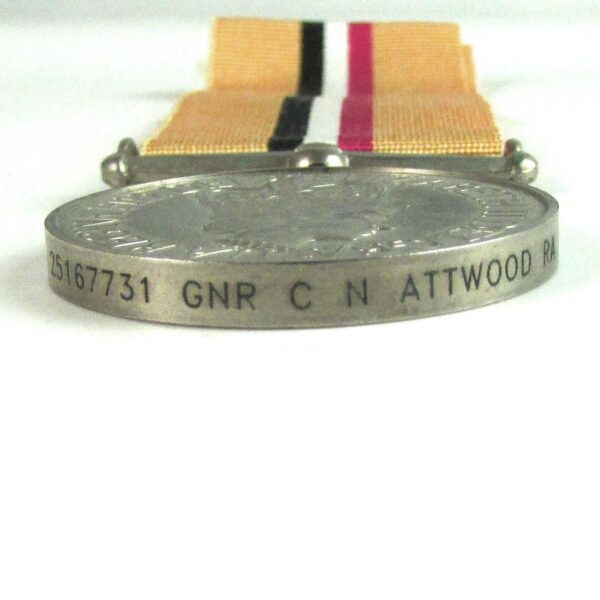 Iraq 2003 (Op Telic) Medal, Gunner C N Attwood, Royal Artillery - Image 3