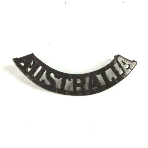 Australia Military Forces Bronzed Shoulder Title, Original