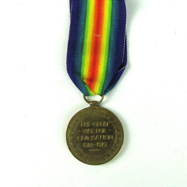 Victory Medal, Private John William H. Nicholson, Royal West Kent Regiment - Image 2
