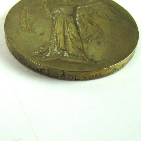 Victory Medal, Private John William H. Nicholson, Royal West Kent Regiment - Image 3