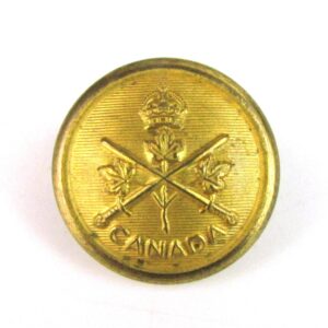 Royal Canadian Army Officer's Button Brooch, King's Crown